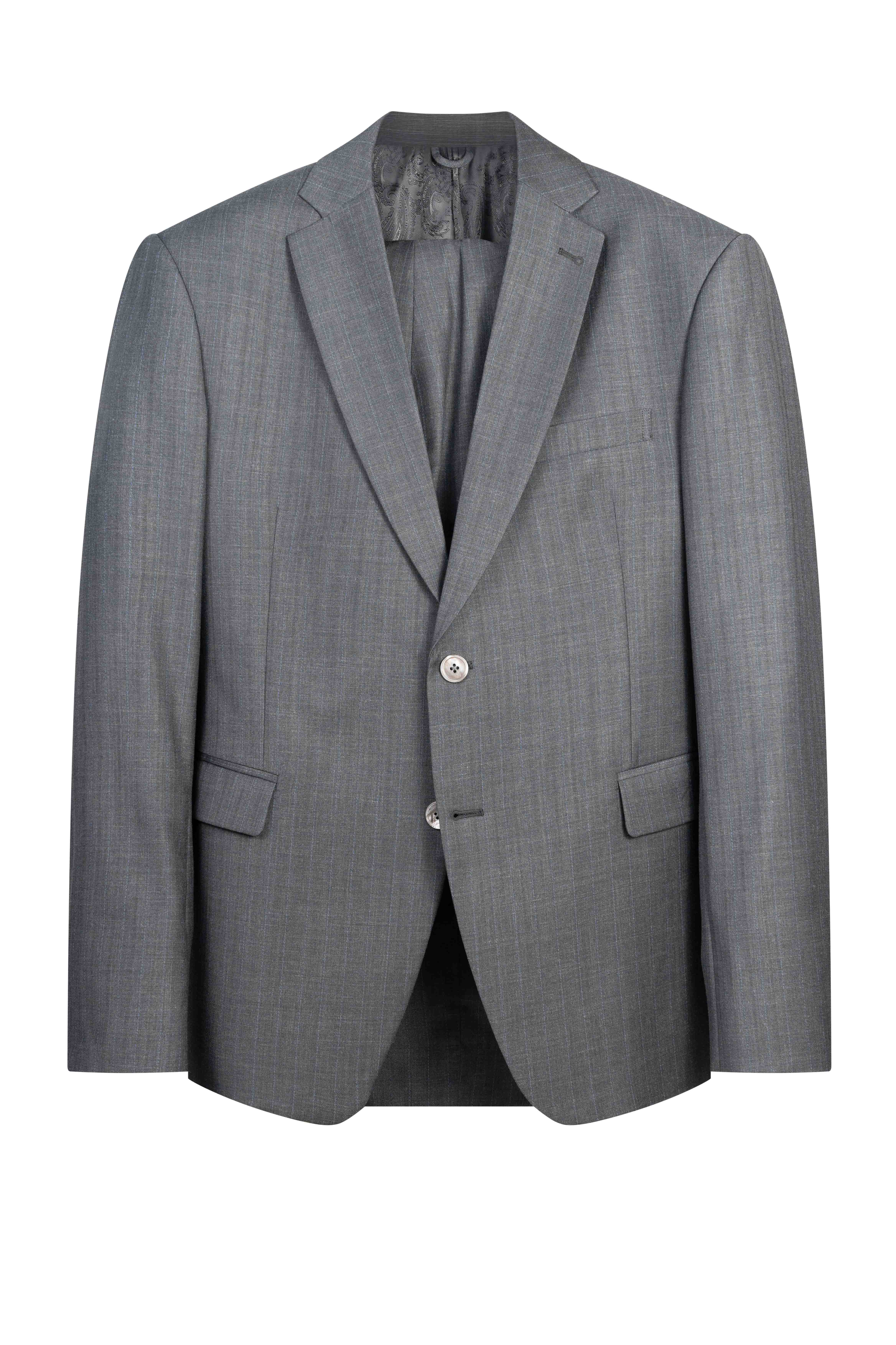 Italian Merino Wool Super 180s Pinstripes Suit